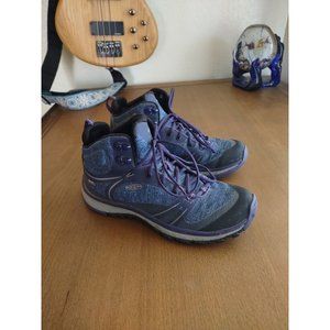 Keen Hiking Boots Womens 7 Terradora II Mid Hiking Waterproof 1016502 Blue